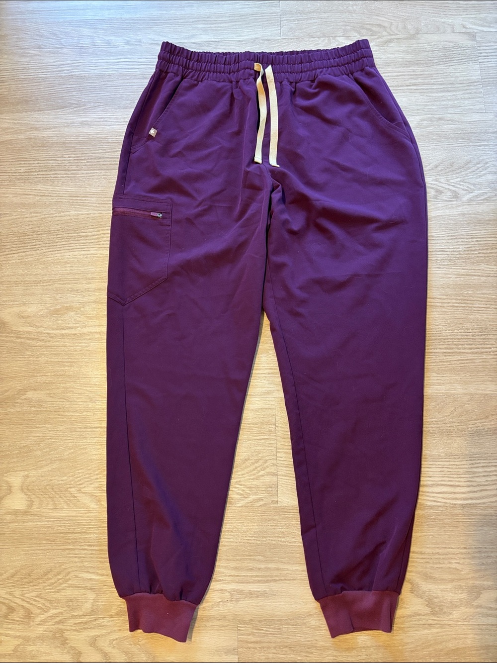 Figs Women’s XL Tall Zamora Scrub Jogger Pants Purple Magenta Nurse Stretch